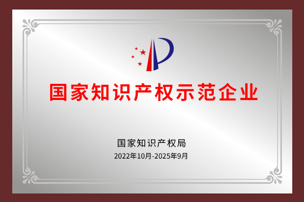 國(guó)家知識(shí)產(chǎn)權(quán)示范企業(yè)